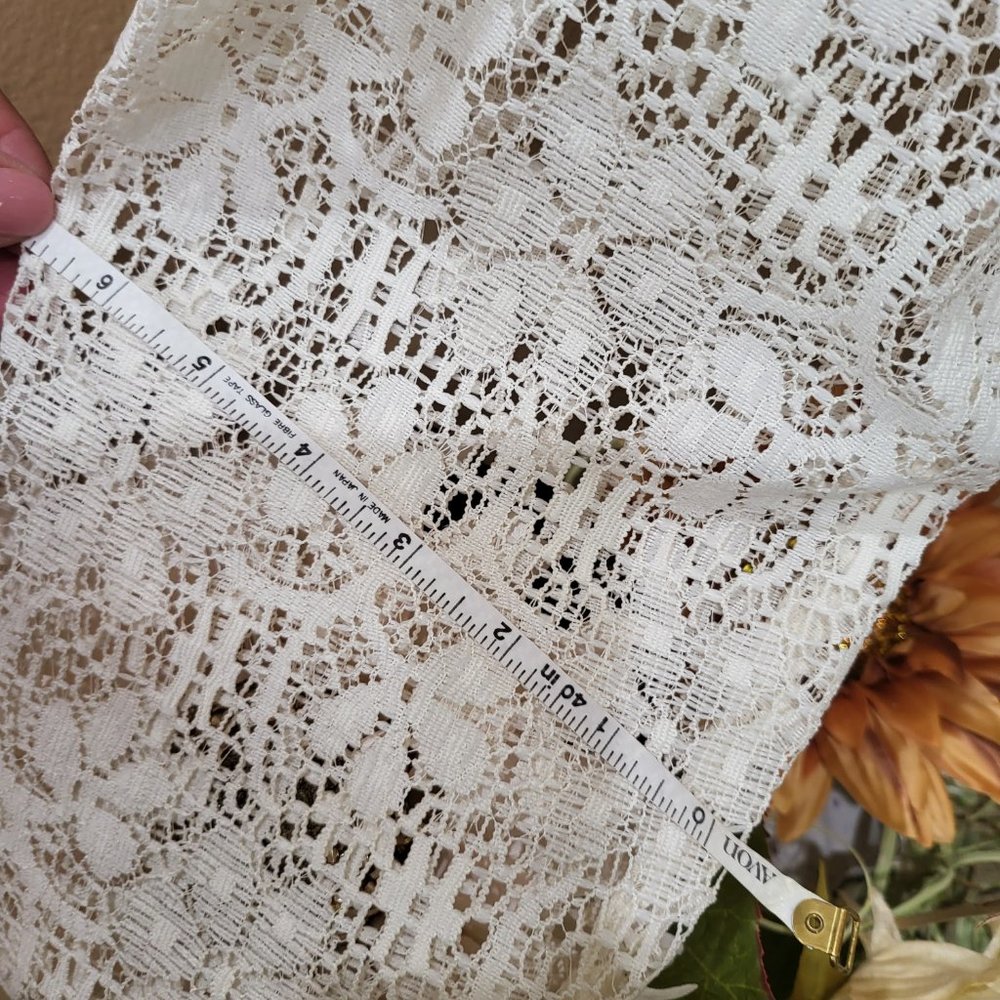 Coldwater Creek Soft Lace Cream Jacket - Picture 4 of 14